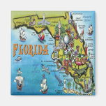 Carte de bande dessinée de la Floride Magnets