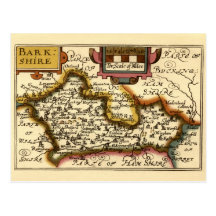 Carte de "Barkshire" le comté de Berkshire, Anglet Carte Postale