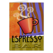 Carte de barre de café express