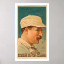 Carte de base-ball de Dan Brouthers 1888 Poster