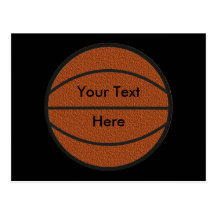 Carte de basket-ball cartes postales
