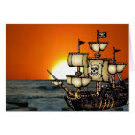 Carte de bateau de pirate