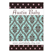 Carte de bébé d'Austin Carte De Visite