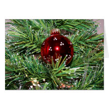 Carte de boule de Noël
