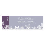 Carte de cadeau de bord de flocon de neige cartes de visite personnelles