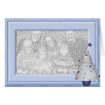 Carte de cadre de photo de Noël de bébé de KRW