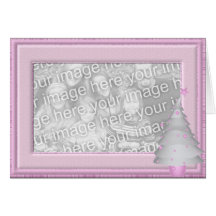 Carte de cadre de photo de Noël de bébé de KRW