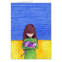 Carte de caresse de chat cartes