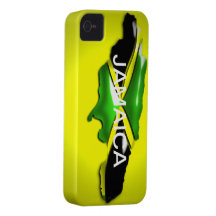Carte de cas de jaune de la Jamaïque Étui iPhone 4