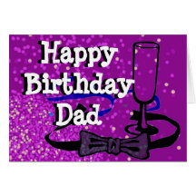 Carte de célébrations d'anniversaire de papa