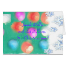 Carte de chant de Noël - "customisez-moi "