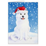 Carte de chien de neige de Samoyed