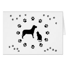 Carte de chien et de chat