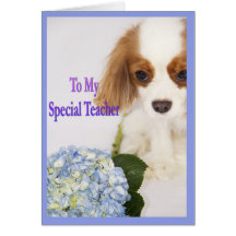 Carte de chienchien de Merci de professeur
