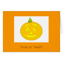 Carte de citrouille de Halloween