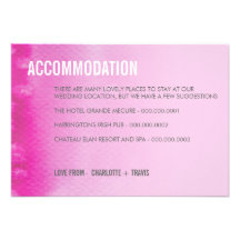 CARTE DE CLÔTURE : : rose de fuschia d'aquarelle d Faire-parts