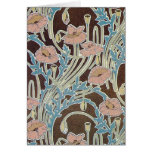 Carte de conception de textile de fleurs de rose