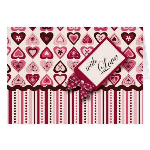 Carte de confections de coeur