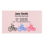 Carte de contact de trois tricycles cartes de visite professionnelles