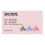 Carte de contact de trois tricycles cartes de visite professionnelles