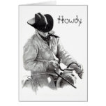 CARTE DE COWBOY ET DE CHEVAL ALLO