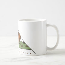 Carte de drapeau de la Californie Tasse À Café