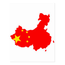 Carte de drapeau de la Chine Cartes Postales