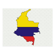 Carte de drapeau de la Colombie normale Cartes Postales