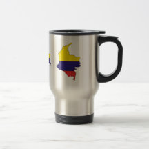 Carte de drapeau de la Colombie normale Mugs