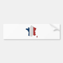 Carte de drapeau de la France Autocollant Pour Voiture
