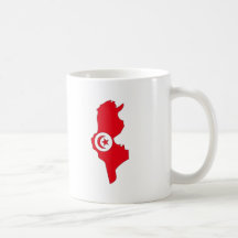 Carte de drapeau de la Tunisie Mug
