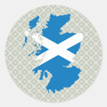 Carte de drapeau de l'Ecosse normale Autocollants