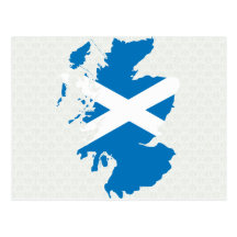 Carte de drapeau de l'Ecosse normale Cartes Postales