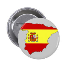 Carte de drapeau de l'Espagne Badges