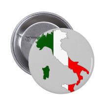 Carte de drapeau de l'Italie Badges