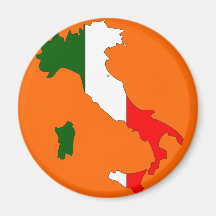 Carte de drapeau de l'Italie Aimants Pour Réfrigérateur