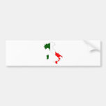 Carte de drapeau de l'Italie normale Adhésifs Pour Voiture