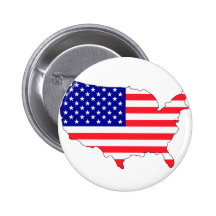 Carte de drapeau des Etats-Unis Pin's