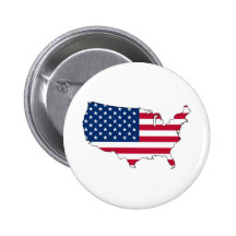 carte de drapeau des Etats-Unis Pin's Avec Agrafe