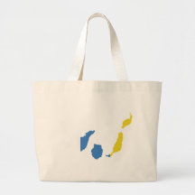 Carte de drapeau des Îles Canaries normale Sac