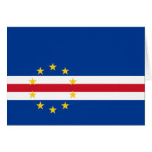 Carte de drapeau du Cap Vert