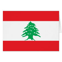 Carte de drapeau du Liban