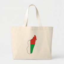 Carte de drapeau du Madagascar Sac