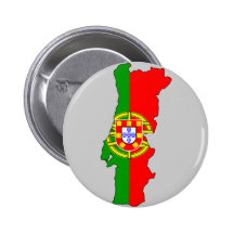 Carte de drapeau du Portugal Badge Avec Épingle
