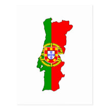 Carte de drapeau du Portugal Cartes Postales