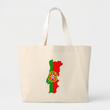 Carte de drapeau du Portugal normale Sac
