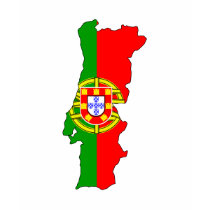 Carte de drapeau du Portugal