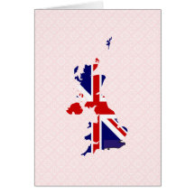 Carte de drapeau du Royaume-Uni normale
