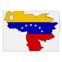 Carte de drapeau du Venezuela