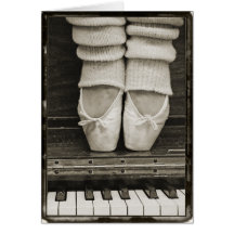 Carte de duo de ballet de piano